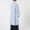 Reversible pure wool coat, avio