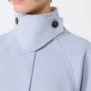 Reversible pure wool coat, avio