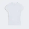 Rib-knit viscose sweater, light blue