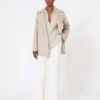 Ribbed cashmere jumper, beige Ribbed cashmere jumper, beige