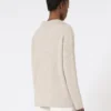 Ribbed cashmere jumper, beige Ribbed cashmere jumper, beige