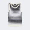 Ribbed cotton yarn jumper, navy Ribbed cotton yarn jumper, navy