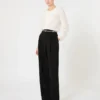 Ruffled silk blouse, silk