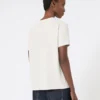 Satin t-shirt, natural