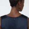 Satin top, midnightblue