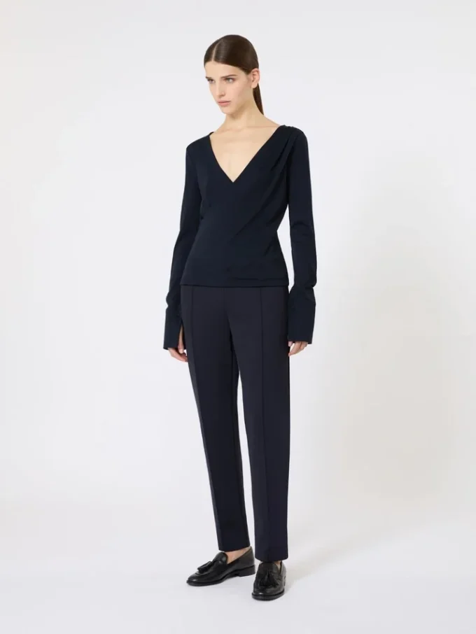 Scuba jersey cigarette trousers, ultramarine Scuba jersey cigarette trousers, ultramarine