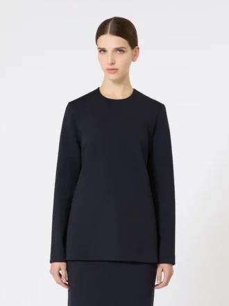 Scuba jersey crew-neck t-shirt, ultramarine