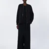 Scuba jersey jacket, black
