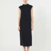 Scuba jersey sheath dress, ultramarine