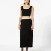 Scuba jersey top, black
