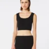 Scuba jersey top, black