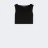 Scuba jersey top, black