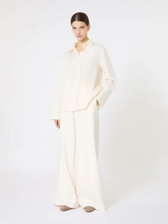 Scuba jersey trousers, ivory Scuba jersey trousers, ivory
