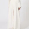 Scuba jersey trousers, ivory