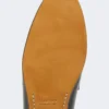 Semi-glossy leather moccasins, black Semi-glossy leather moccasins, black