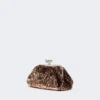 Sequin-adorned small satin pasticcino bag, pink Sequin-adorned small satin pasticcino bag, pink