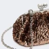 Sequin-adorned small satin pasticcino bag, pink Sequin-adorned small satin pasticcino bag, pink