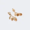 Set with charms and crystals, gold