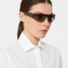 Shield sunglasses, black