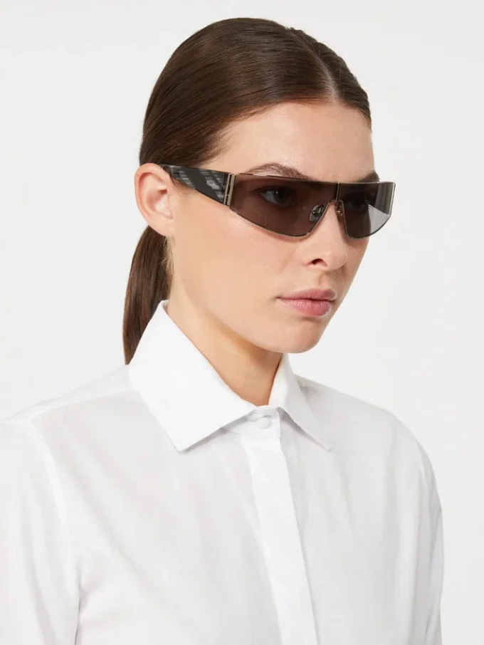 Shield sunglasses, black
