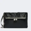 Shiny nappa leather envelope pasticcino bag, ultramarine Shiny nappa leather envelope pasticcino bag, ultramarine