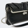 Shiny nappa leather envelope pasticcino bag, ultramarine Shiny nappa leather envelope pasticcino bag, ultramarine