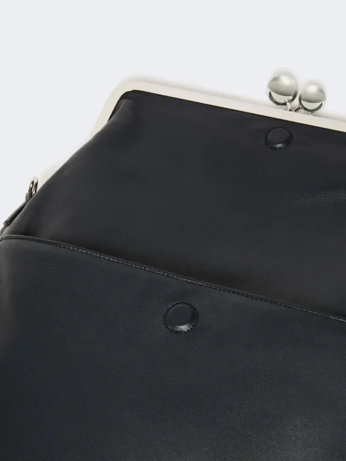 Shiny nappa leather envelope pasticcino bag, ultramarine Shiny nappa leather envelope pasticcino bag, ultramarine