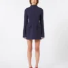 Short, contoured gabardine dress , midnightblue