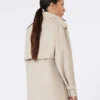 Short cotton duster coat, sand Short cotton duster coat, sand