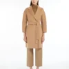 Short double-faced wool coat, camel Short double-faced wool coat, camel