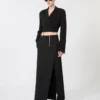 Short jersey jacket, black