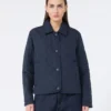 Short padded jacket in water-repellent fabric, navy Short padded jacket in water-repellent fabric, navy