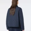 Short padded jacket in water-repellent fabric, navy Short padded jacket in water-repellent fabric, navy