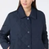 Short padded jacket in water-repellent fabric, navy Short padded jacket in water-repellent fabric, navy