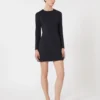 Short scuba jersey dress, ultramarine