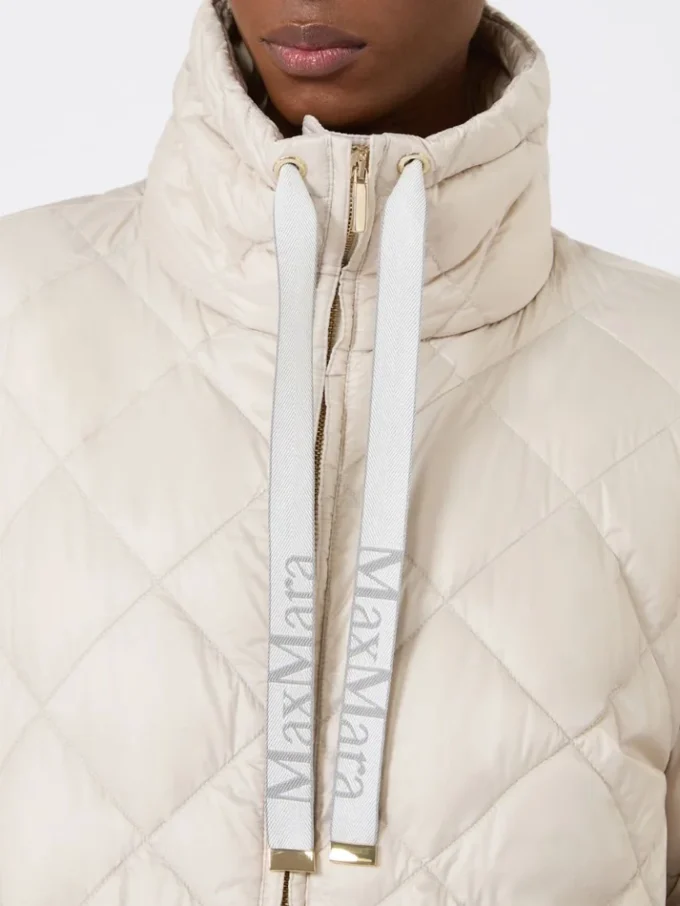 Short water-repellent canvas down jacket, sand Short water-repellent canvas down jacket, sand