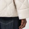 Short water-repellent canvas down jacket, sand Short water-repellent canvas down jacket, sand