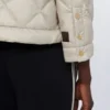 Short water-repellent canvas padded jacket, sand Short water-repellent canvas padded jacket, sand