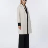 Short wool coat, ivory Short wool coat, ivory