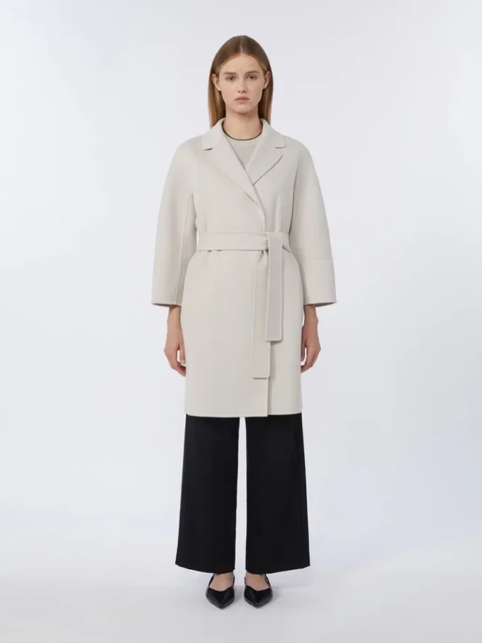 Short wool coat, ivory Short wool coat, ivory