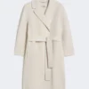 Short wool coat, ivory Short wool coat, ivory