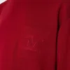 Short wool dress, dark red