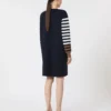 Short wool dress, ultramarine
