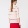 Silk and wool yarn jumper, white