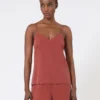 Silk canvas top, terra cotta