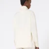 Silk charmeuse blouse, ivory