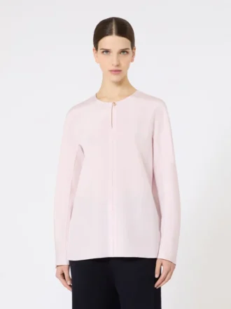 Silk crepe de chine blouse, pink