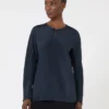 Silk crepe de chine blouse, ultramarine