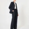 Silk crew-neck blouse, silk