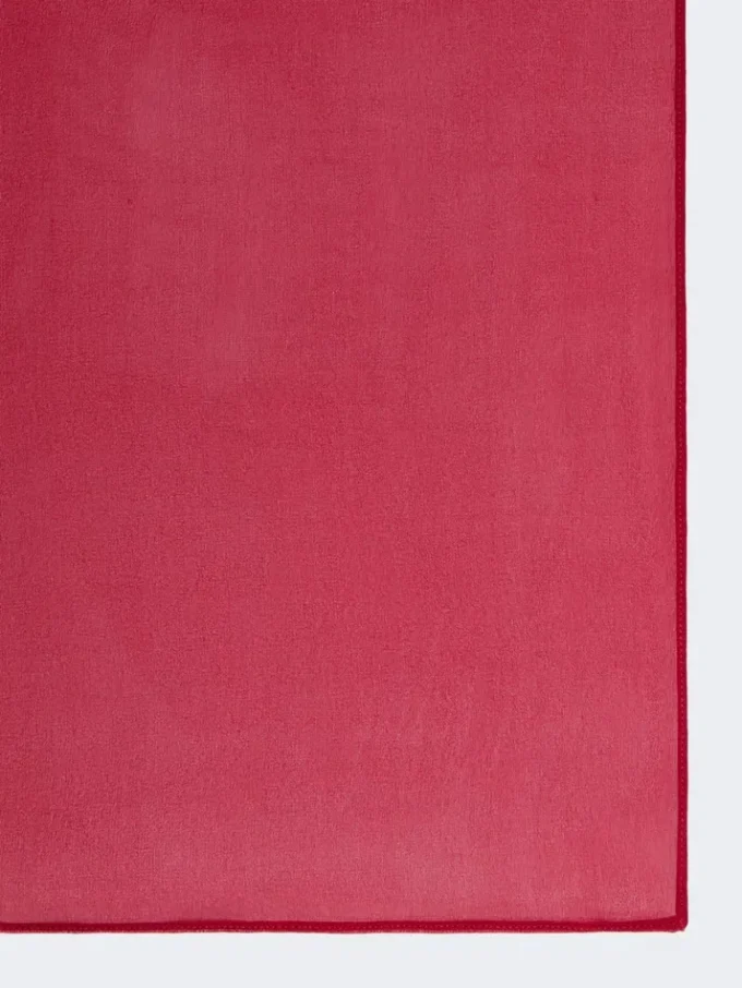 Silk georgette stole, geranium